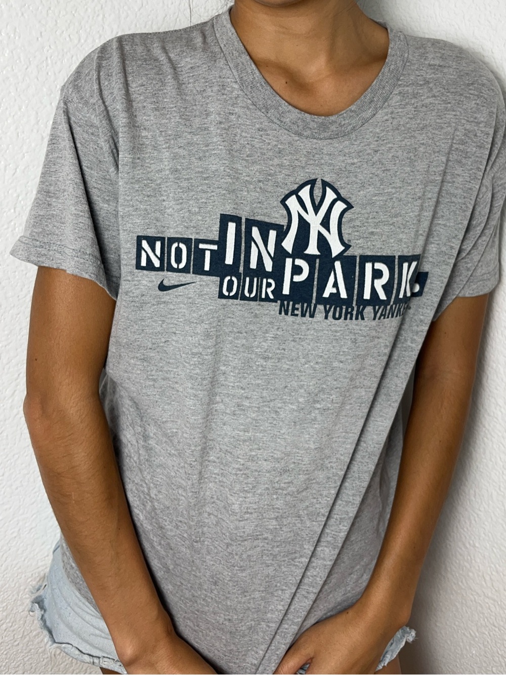 Y2K Nike New York Yankees Not In Our Park Tee